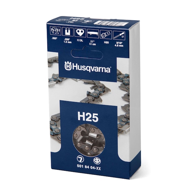 Husqvarna H25 18in Bar .325in Pitch .058 SemiChisel Chainsaw Chain H25